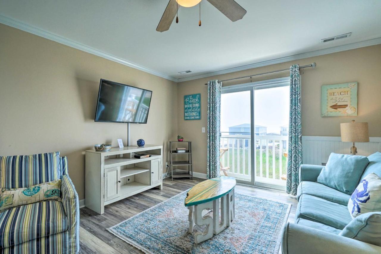 Ocean-View Oak Island Condo, 1 Block To Beach! מראה חיצוני תמונה