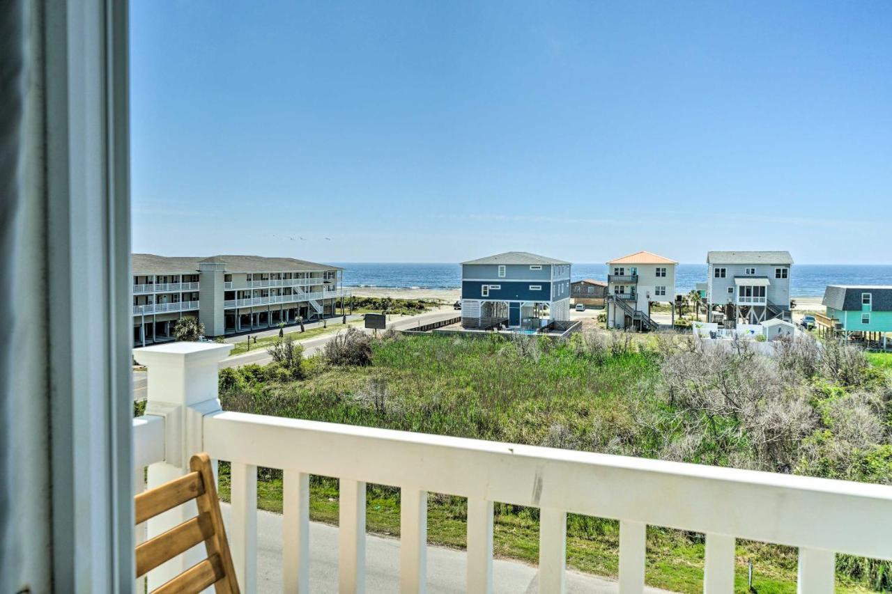Ocean-View Oak Island Condo, 1 Block To Beach! מראה חיצוני תמונה