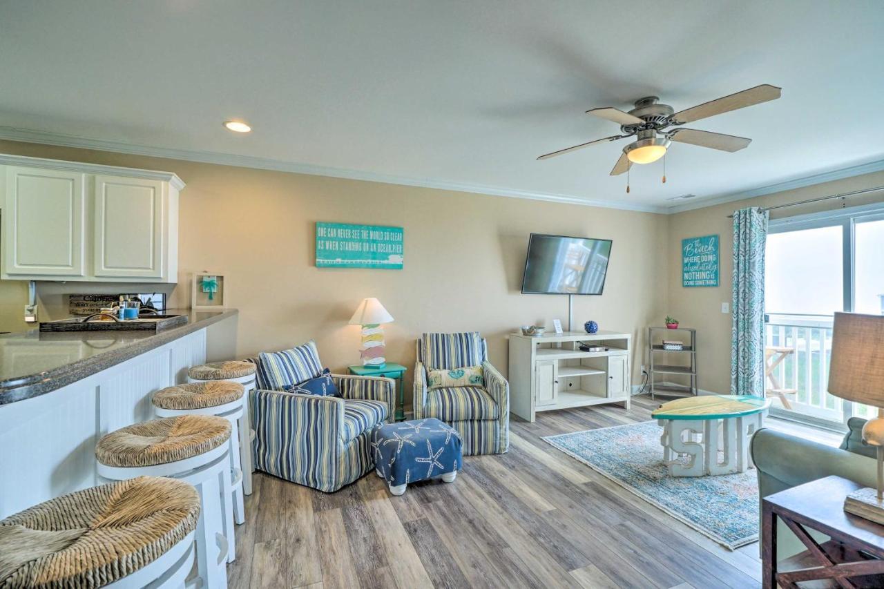 Ocean-View Oak Island Condo, 1 Block To Beach! מראה חיצוני תמונה