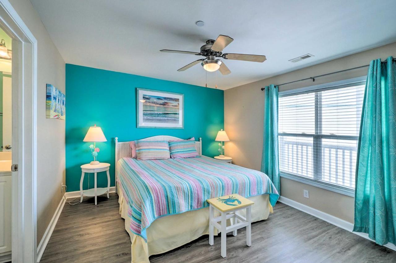 Ocean-View Oak Island Condo, 1 Block To Beach! מראה חיצוני תמונה